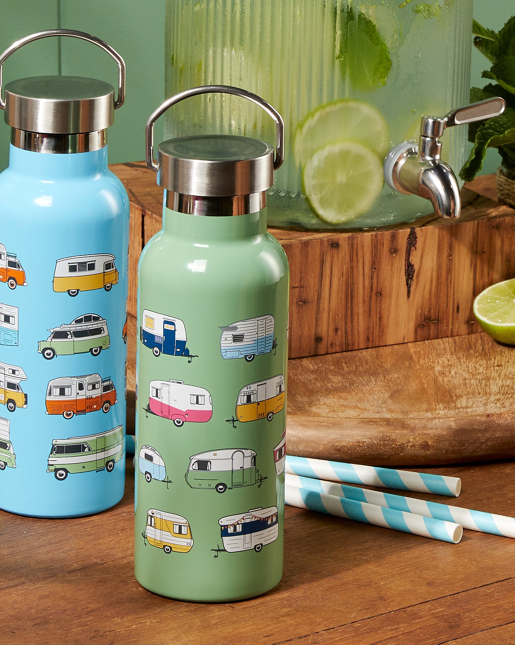 Insulated Caravan Water Bottles for Camping and Travel