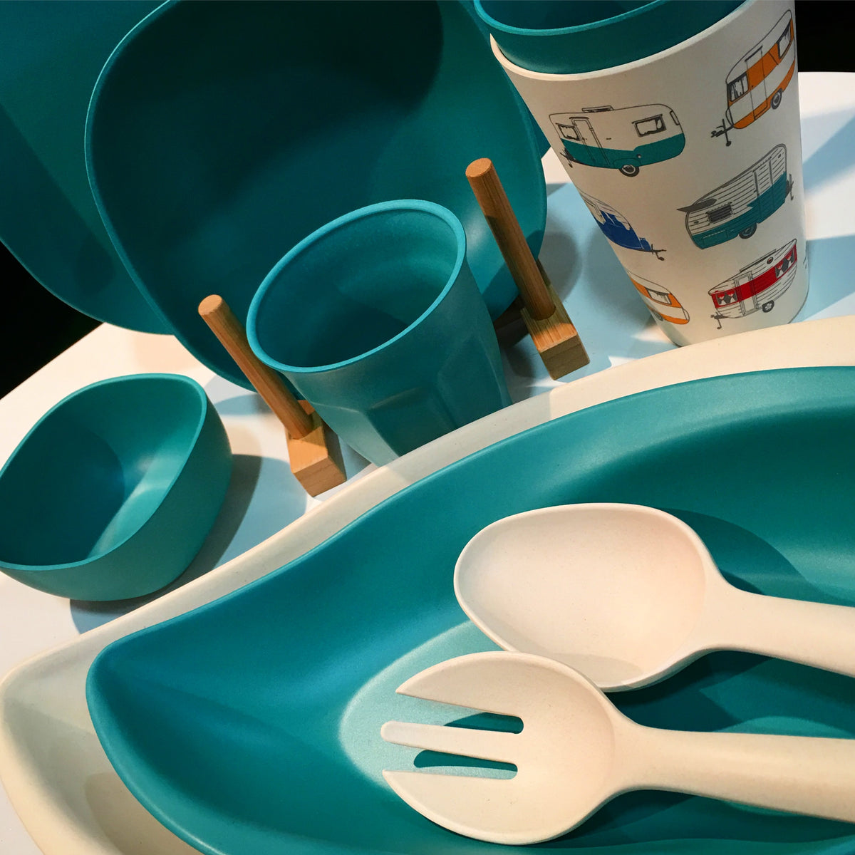 Salad Bowl and Server Set | Bamboo Outdoor Entertaining Sets – Van Go ...