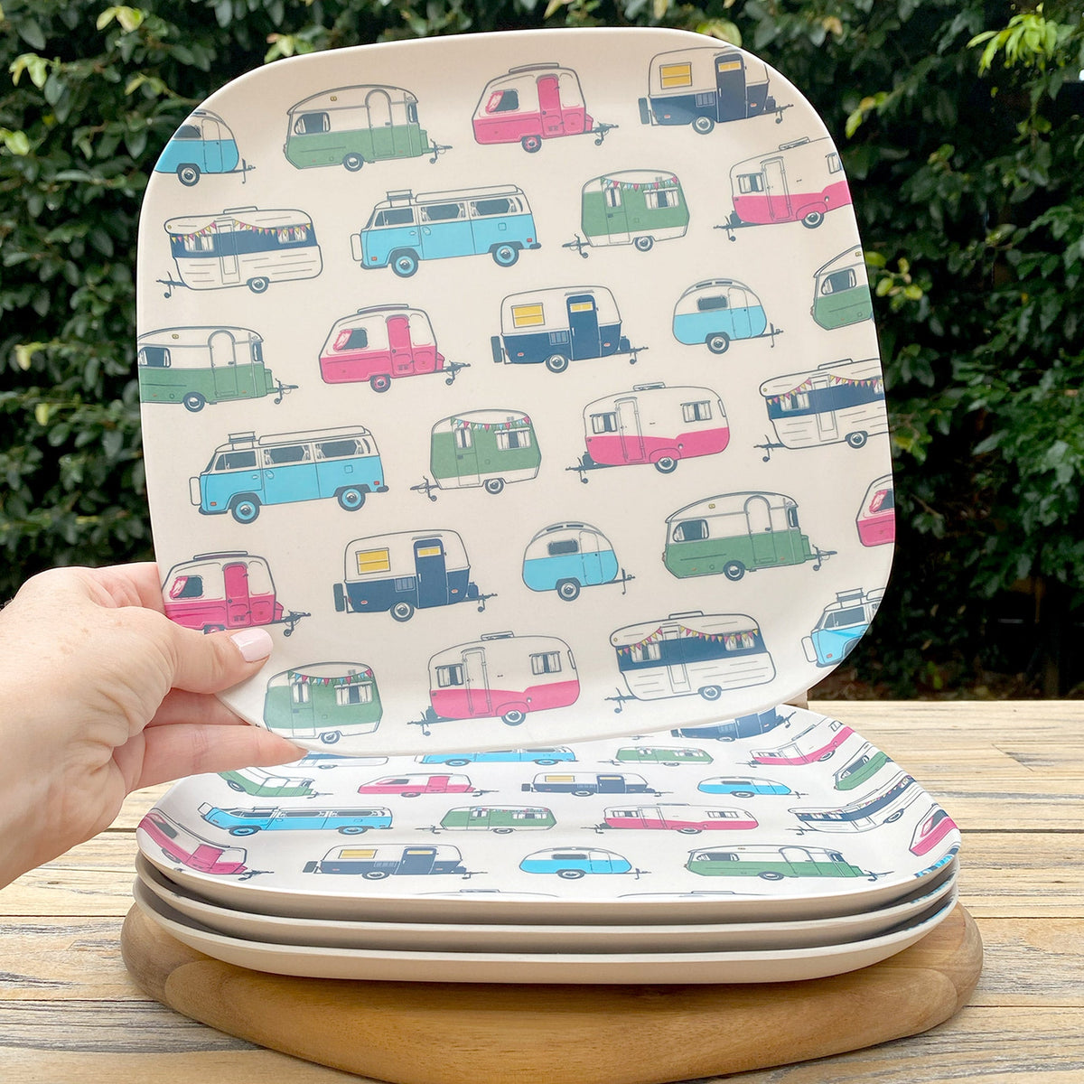 Bamboo Caravan Plates | Durable Tableware Crockery for Camping ...